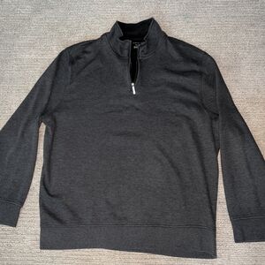 Van Heusen Men's Dark Gray Zip-Up Sweater